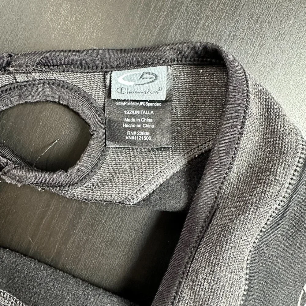 C9 by CHAMPION Pony Tail Ponytail Headband Ear Warmer Gray Black One Size